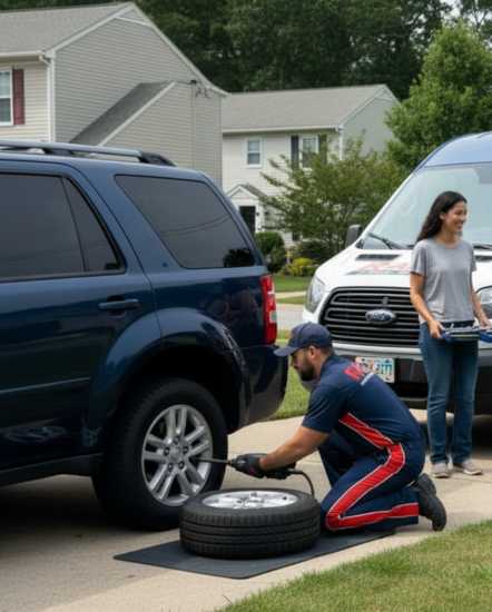 Mobile Tire Replacement